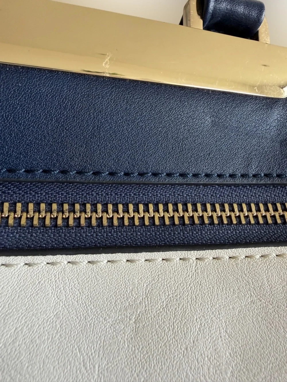 CATHERINE MALANDRINO Structured Handbag Satchel Bag Colorblock Crossbody Purse - Picture 11 of 16